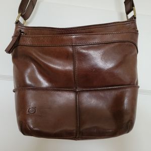 Born Brown Leather Crossbody Bag